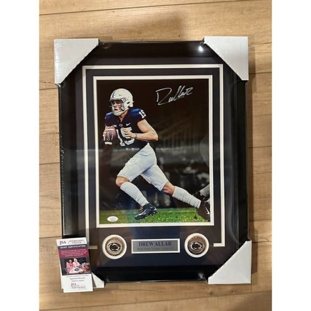Drew Allar signed autographed Penn State Nittany Lions 11x14 photo Framed JSA